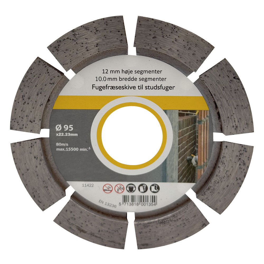 Fogklinga DIA 95x10x22,2 mm – 12 mm segment – för stötfogar