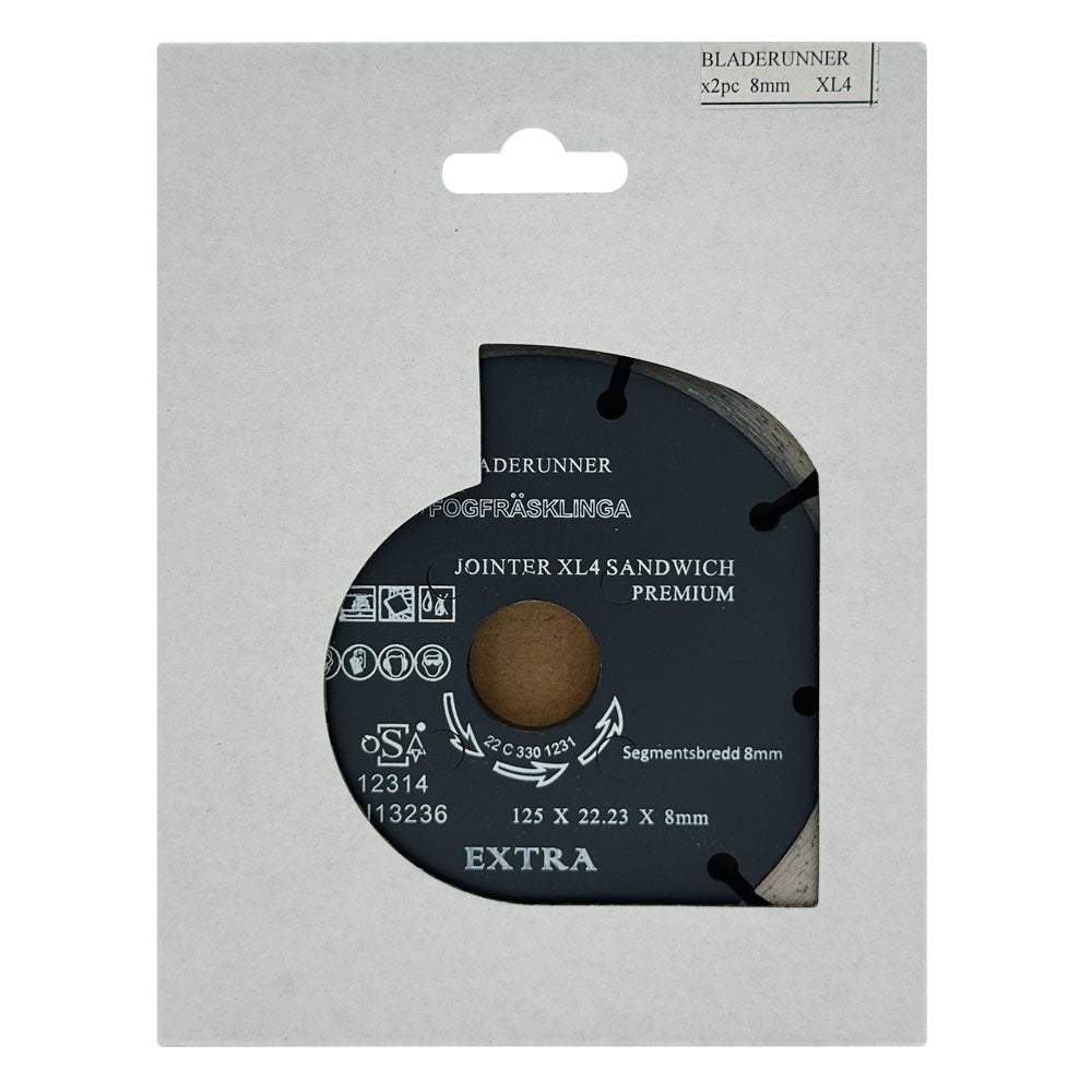 Fogklinga DIA 125x8x22,2 mm – 2‑delad