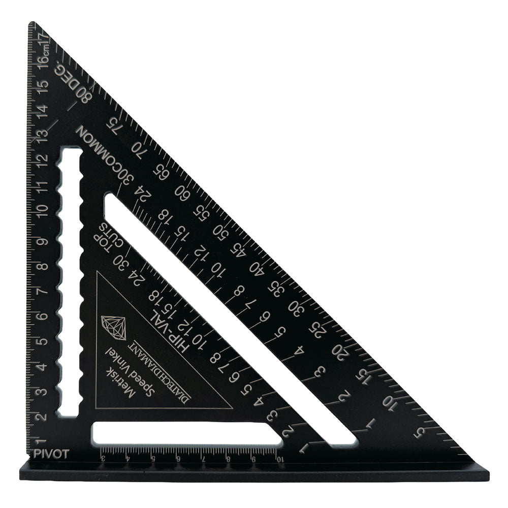 Speedvinkel aluminium 184x184x260 mm – 45° och 90° – Diatech