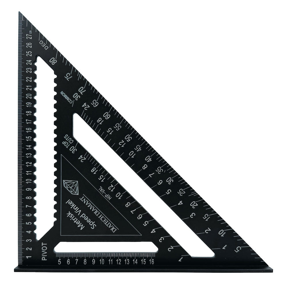 Speedvinkel aluminium 305x305x430 mm – 45° och 90° – Diatech