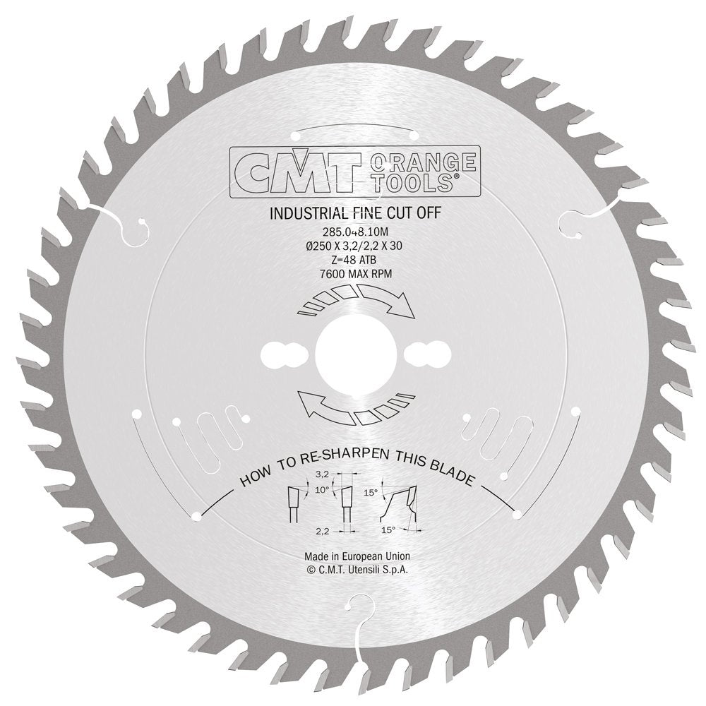 Sågklinga 250mm x 3,2mm x 30mm Z48 GW