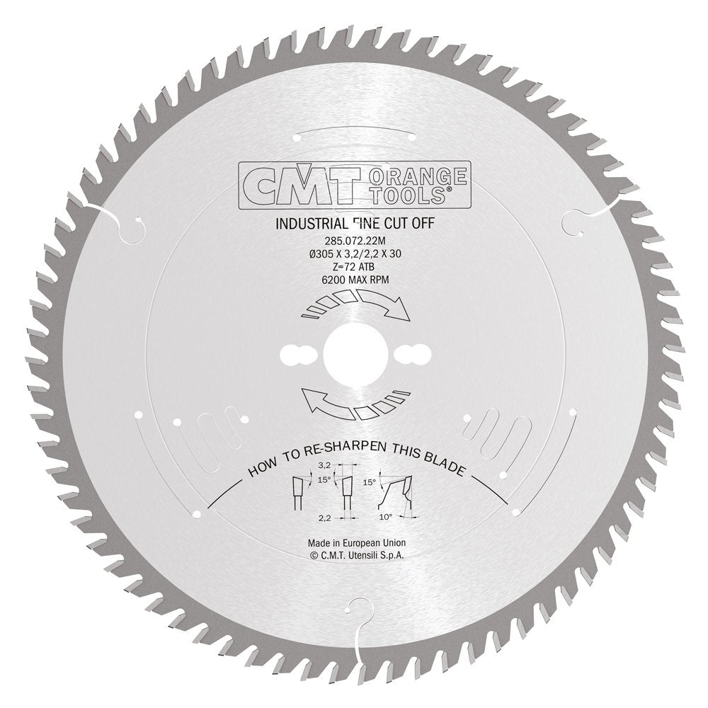 Sågklinga 305mm x 3,2mm x 30mm Z72 KW