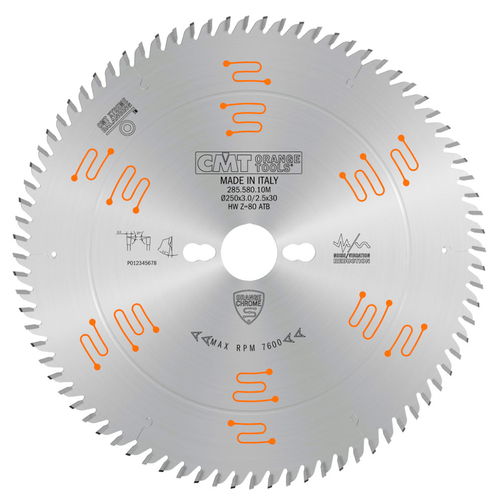 Sågklinga 250mm x 3,0mm x 30mm Z80 VWD
