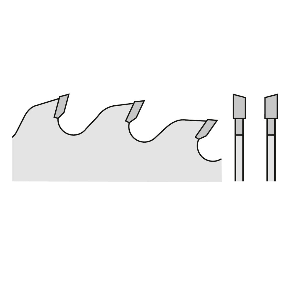 Sågklinga 350mm x 3,5mm x 30mm Z108 Chrom