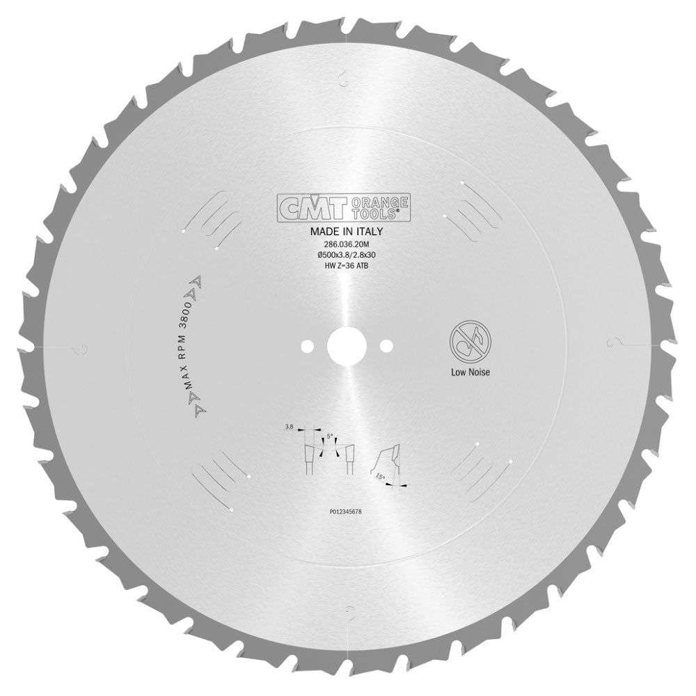 Sågklinga 500mm x 3,8mm x 30mm Z36 WB