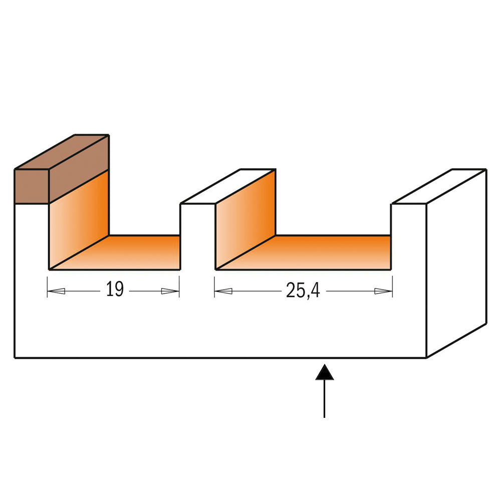 Planfräs 25,4mm x 9,5mm  | 12,7mm skaft